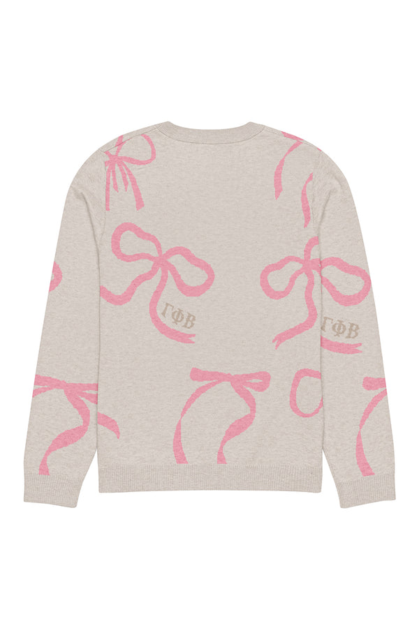 Lacy Bow Knitted Sweater