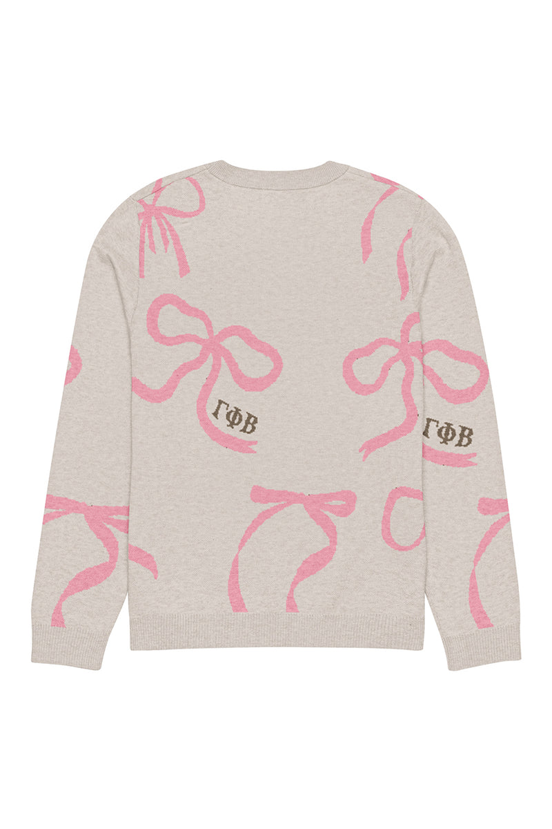 Lacy Bow Knitted Sweater