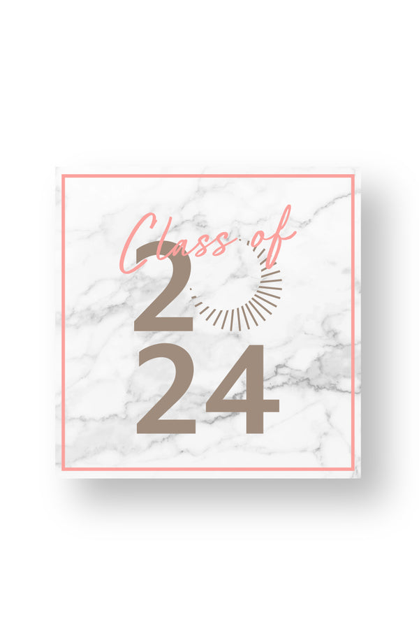 Class of 2024 Marble Decal
