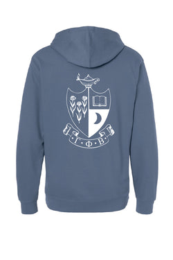 Crest Storm Blue Hoodie