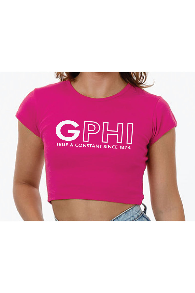 GPhi Fuchsia Crop Tee
