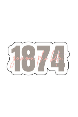 1874 Sticker