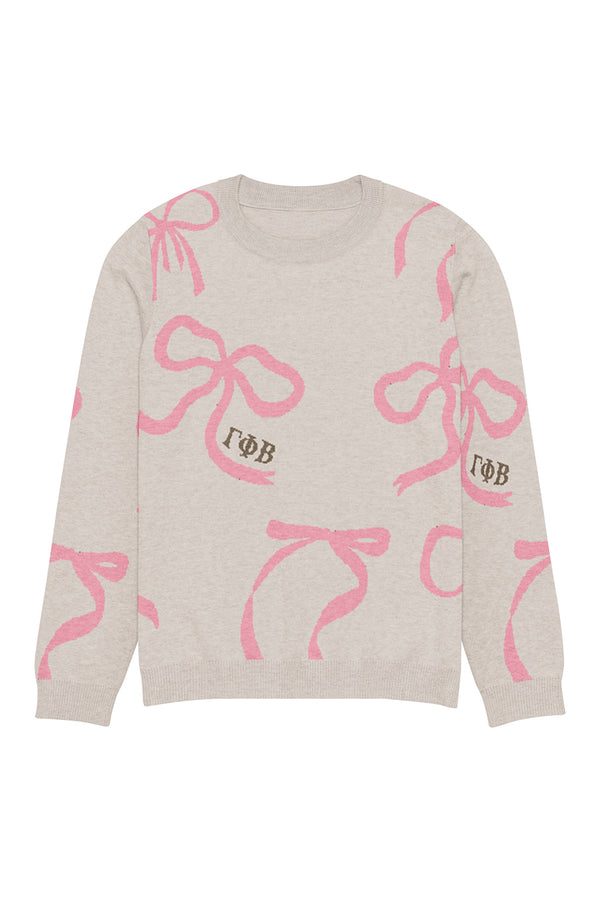 Lacy Bow Knitted Sweater