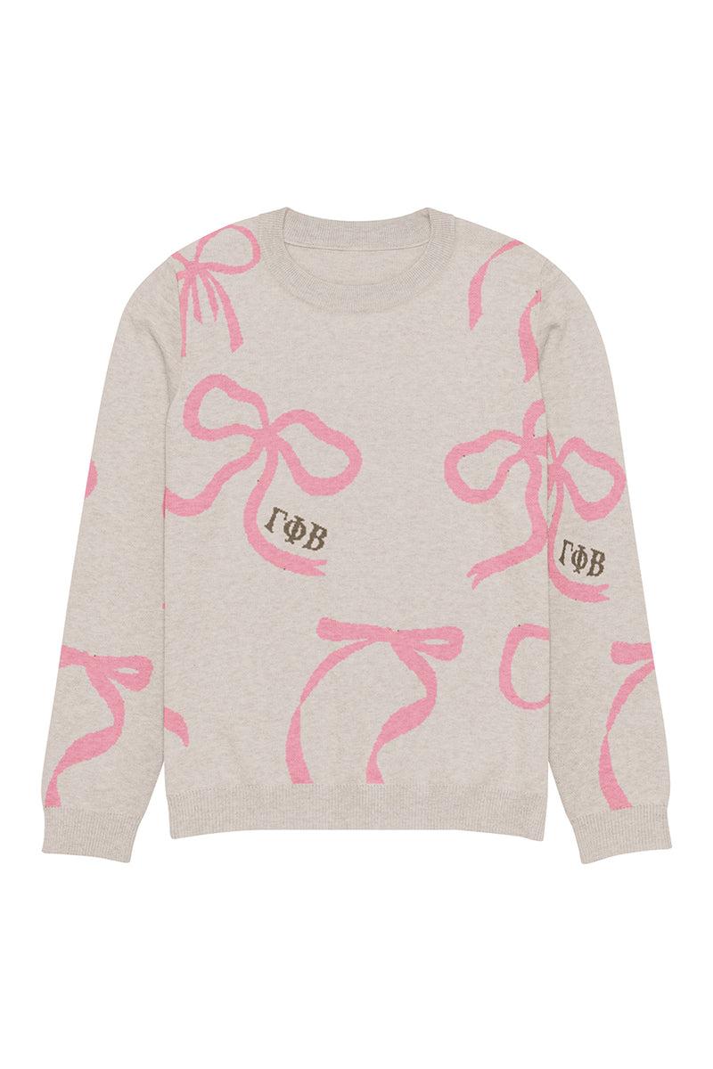 Lacy Bow Knitted Sweater