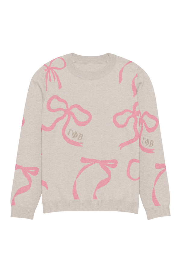 Lacy Bow Knitted Sweater