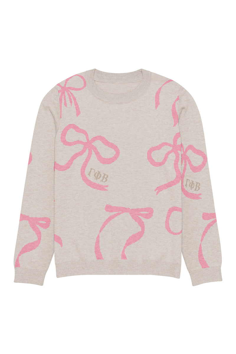 Lacy Bow Knitted Sweater