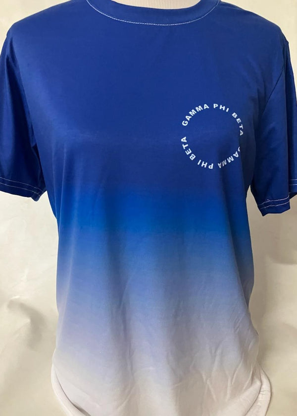 Royal to Light Blue Ombre Tee