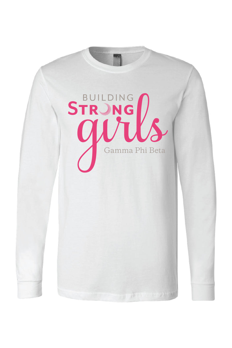 Building Strong Girls Longsleeve - Crescent Corner - Gamma Phi Beta Official Online Store 