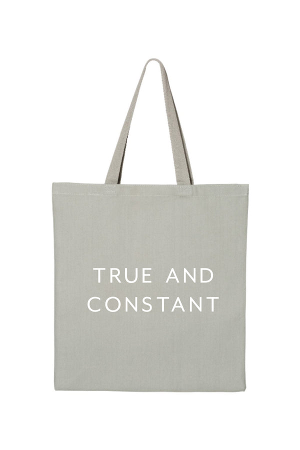 True & Constant Grey Tote - Crescent Corner - Gamma Phi Beta Official Online Store 