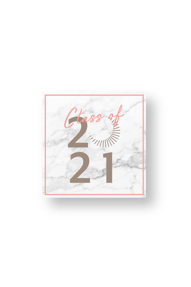 Class of 2021 Marble Decal - Crescent Corner - Gamma Phi Beta Official Online Store 