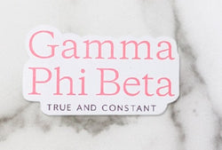 True and Constant Decal - Crescent Corner - Gamma Phi Beta Official Online Store 