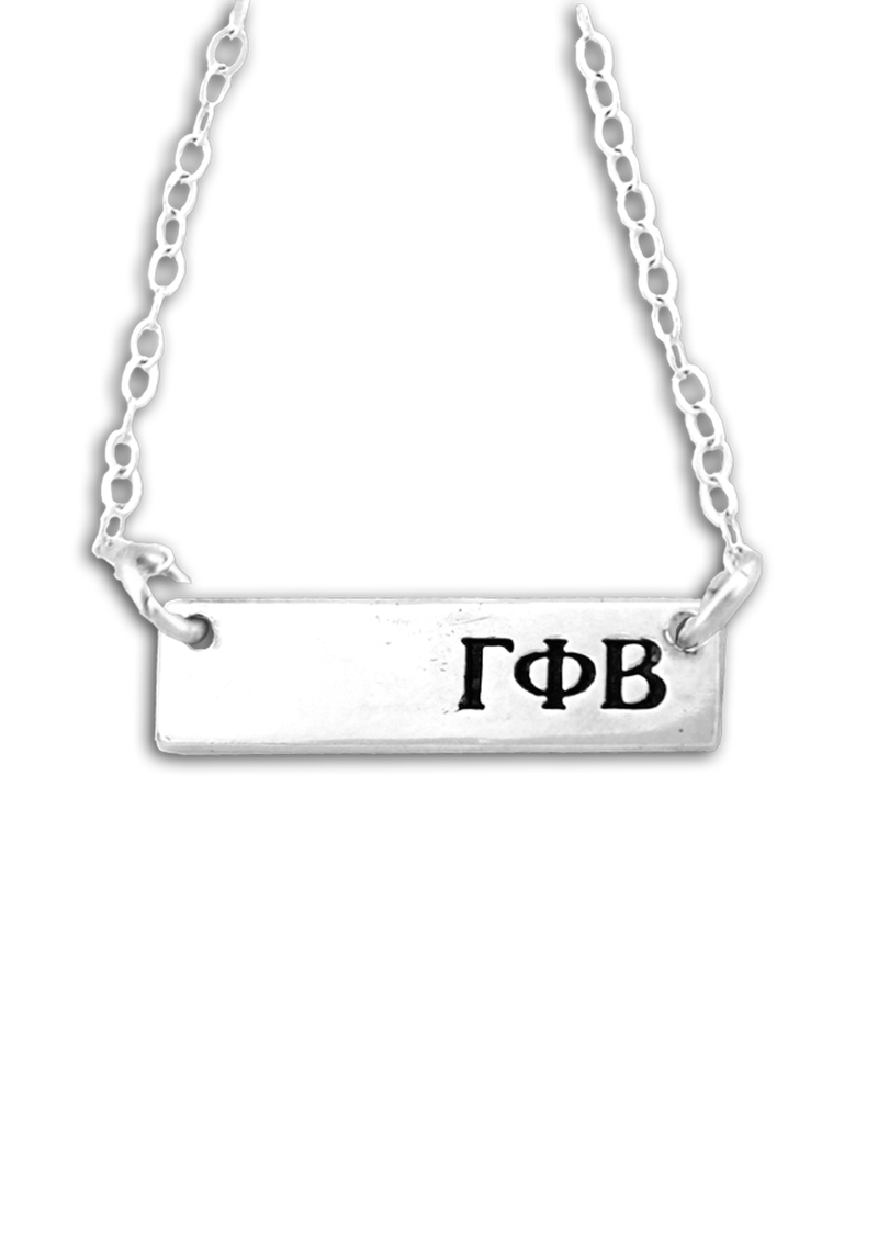 Bar Letters Necklace - Crescent Corner - Gamma Phi Beta Official Online Store 