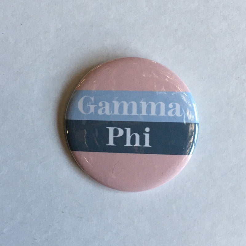 Gamma Phi Striped Button