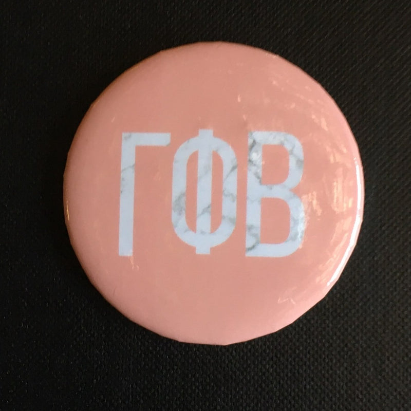 Blush with Marble Letters Button